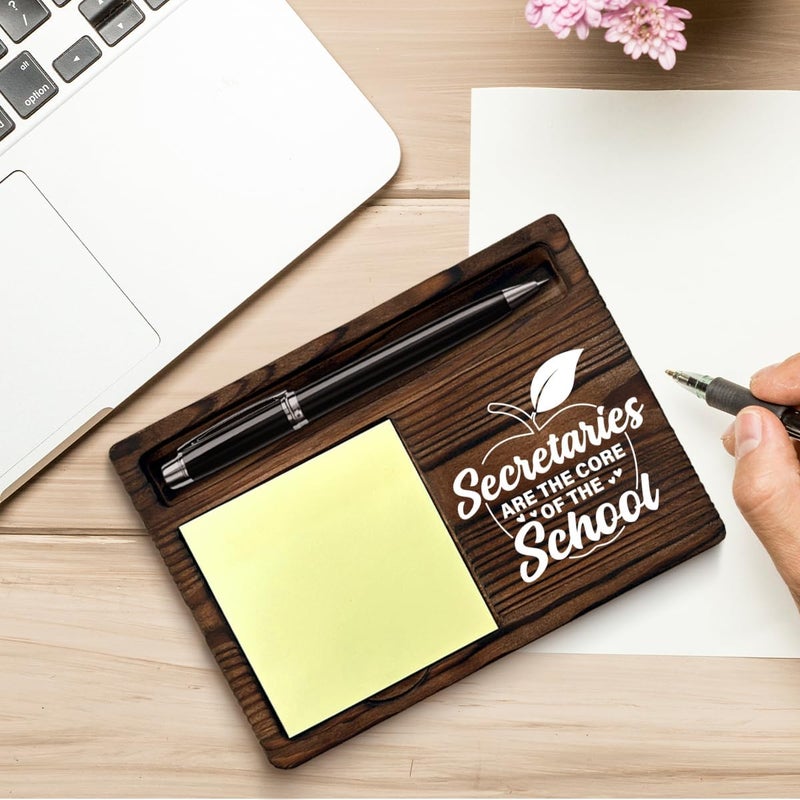 YGBF School Secretary Appreciation Gifts, Gift for Secretaries Sticky Note Holder School Office Decor, Administrative Professional Day Gifts - Image 3